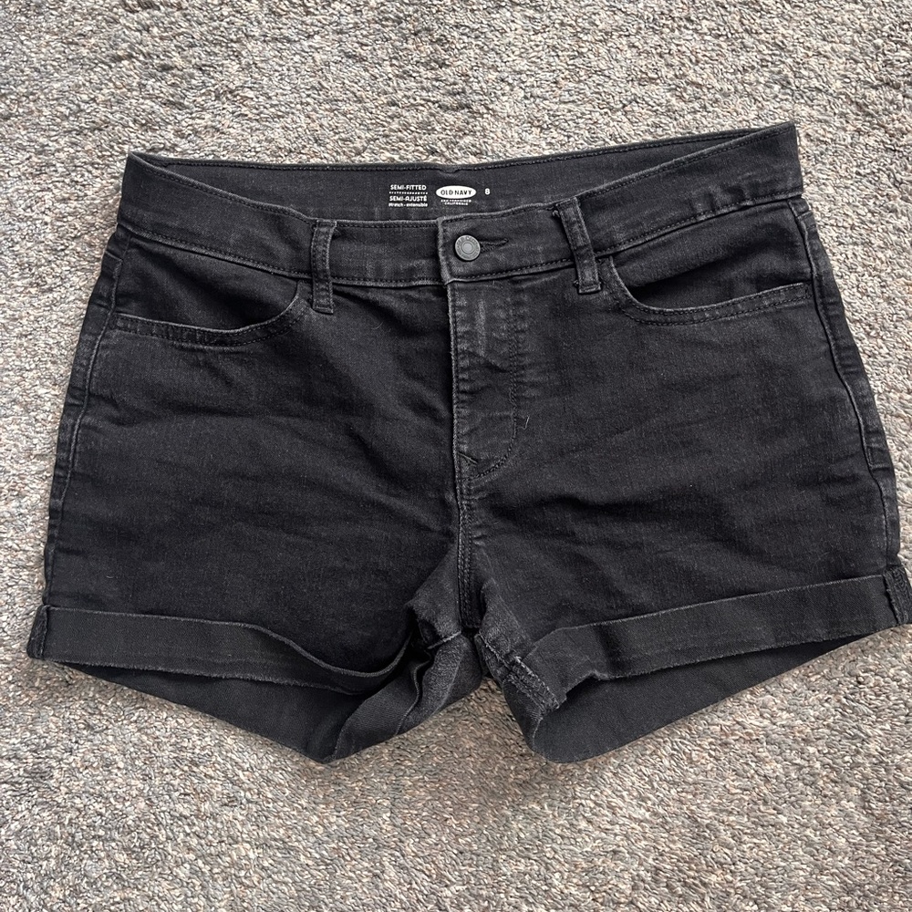Old Navy Women's Black Jean Shorts